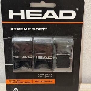 HEAD Xtreme Soft Racquet Overgrip -sweat absorption-3 pack black - new -sealed
